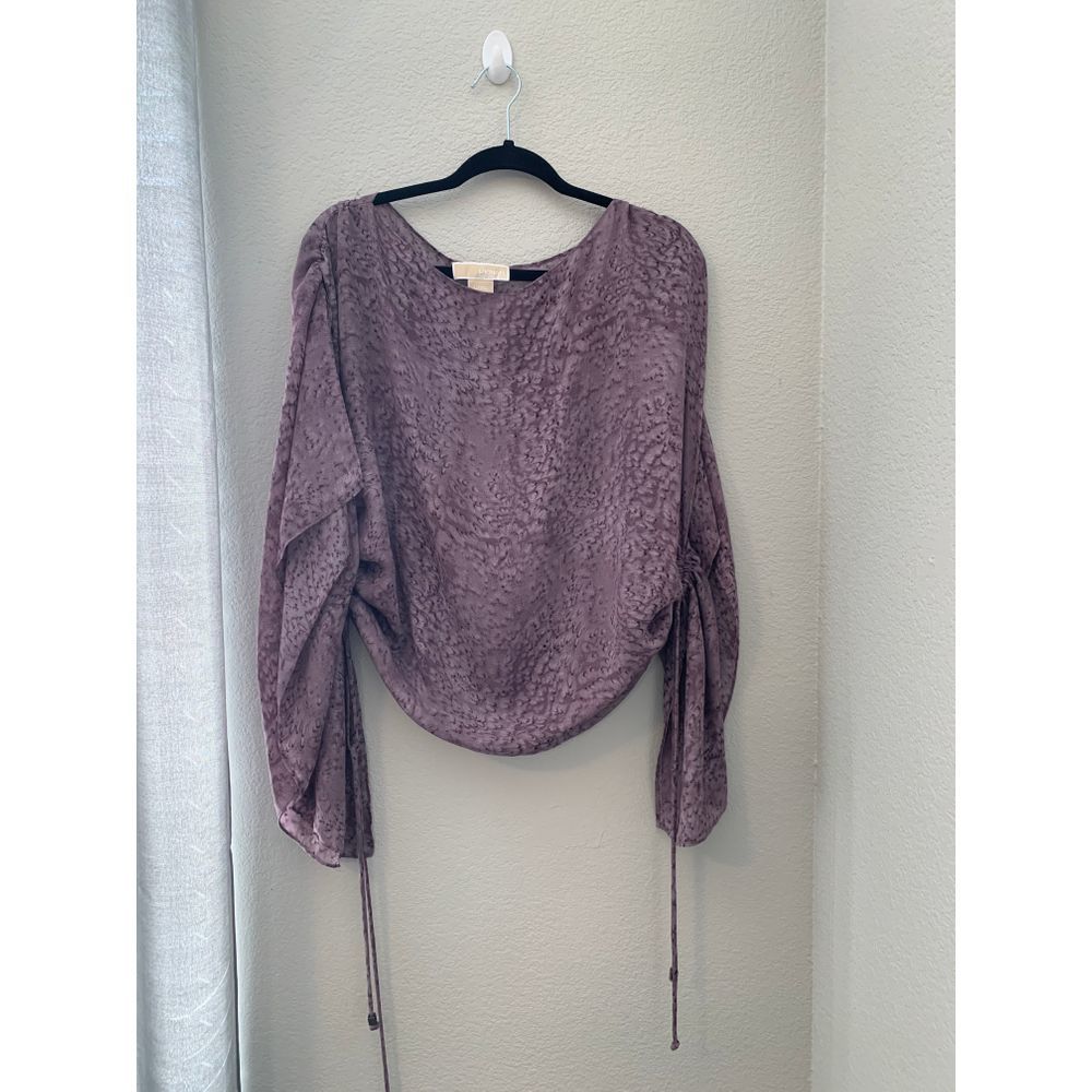 Michael Kors Purple Wide Sleeve Top